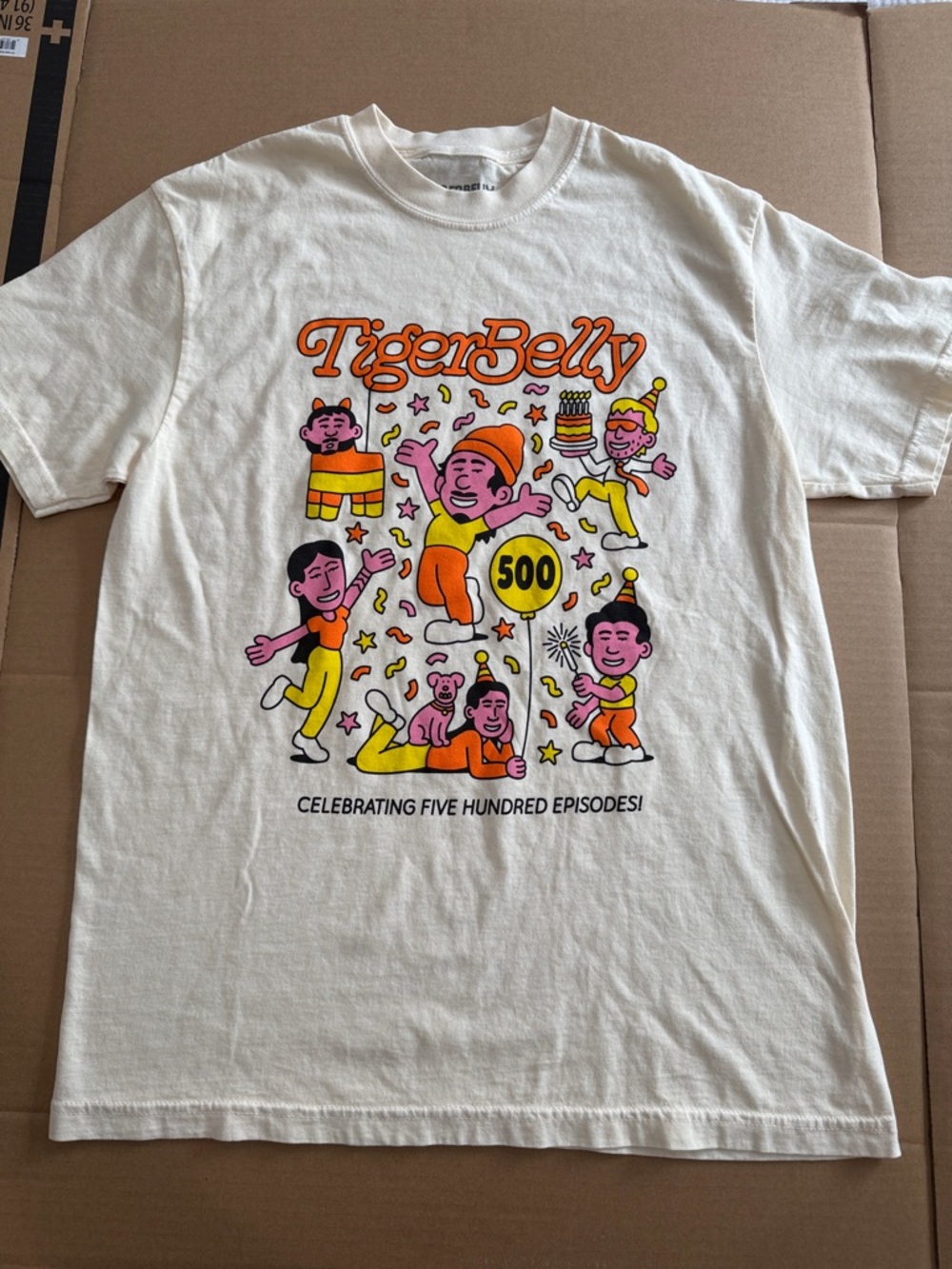 Tigerbelly 500th episode tee tshirt